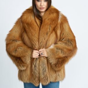 Jacheta din blana de vulpe