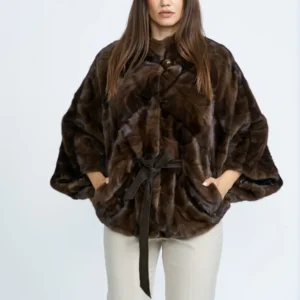 Jacheta din vizon demibuff